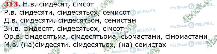 ГДЗ Українська мова 6 клас сторінка 313